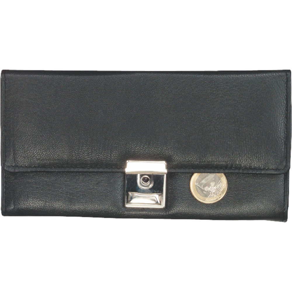 LIGHTPAK Alassio 42080 Waiter's Wallet with Metal Chain and Carabiner Nappa Leat