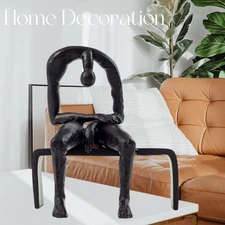 25cm Melancholy Resin Sculpture Abstract Albert Gyorgy Statue Antique Art Decor