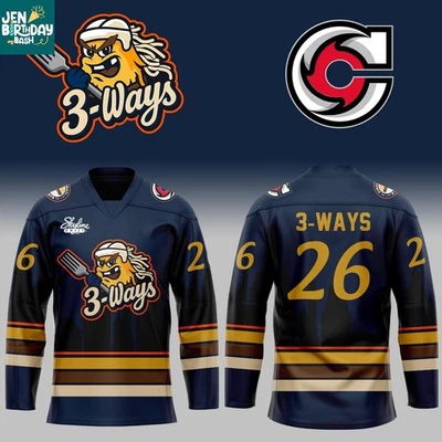 Personalized Cincinnati Cyclones 3-Ways Skyline Chili 2026 Hockey Shirt Navy