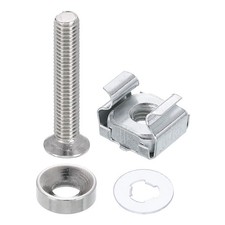 20 Pcs Cage Nuts, M5 x 13mm Steel Rack Mount Zinc Nuts for Cabinets Shelve