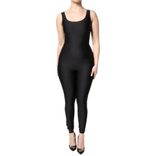 DOLCE & GABBANA Dress Black Sleeveless Bodycon Women Jumpsuit IT42/US8/M 1050usd