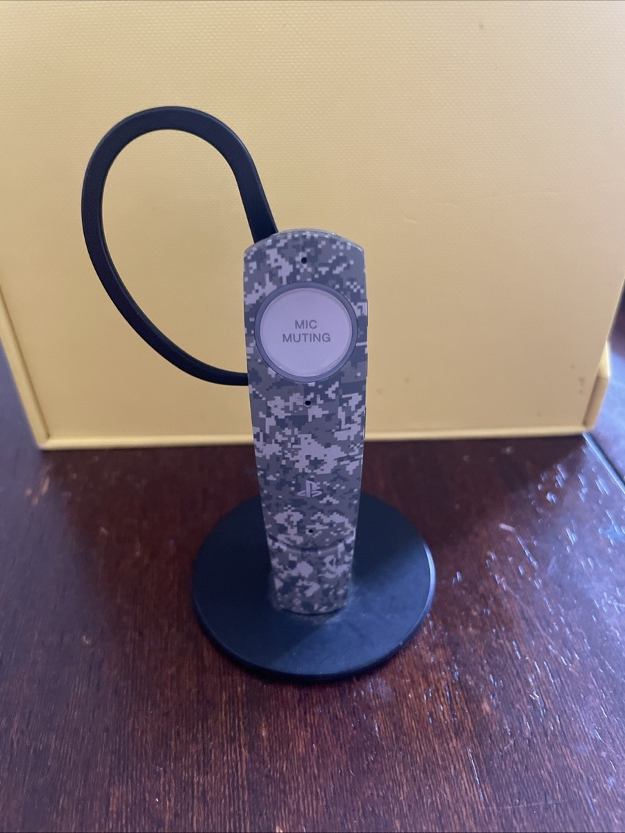Sony PlayStation 3 PS3 Camo Wireless Bluetooth Headset & Base