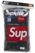 Supreme x Hanes Boxers 4 Pack Brief  'Black'  Men's Small Size