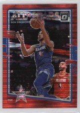 2020-21 Panini Donruss Optic All-Stars Red Pulsar Prizm Ben Simmons #6 16wc