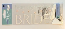 Jolee's Boutique Scrapbook Sticker Here Comes the Bride Wedding Title Word