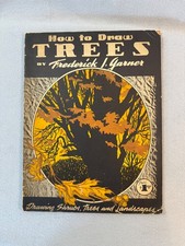 Vintage Walter Foster How to Draw Trees Frederick J Garner Art Book 1st Edition