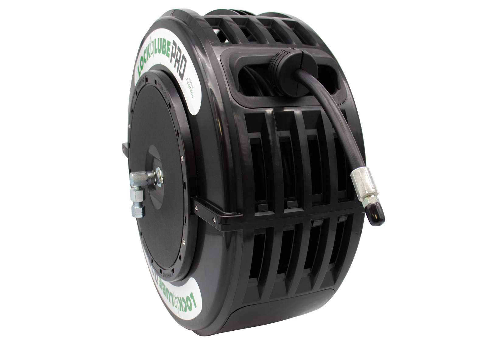 LockNLube PRO Retractable Grease Hose Reel
