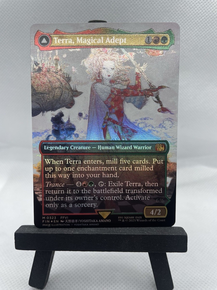Terra, Magical Adept (Borderless) Final Fantasy Foil for