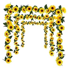 Pack Artificial Sunflower Garland, 7.5ft/Strand Silk Sunflowers Large 3