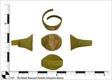  Copper alloy Finger Ring of late Medieval to Post-Medieval PAS Recorded