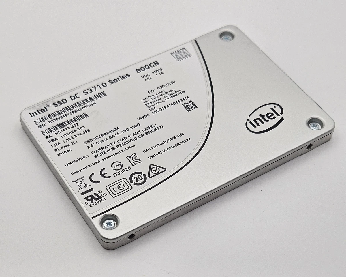 内蔵型SSD Intel 800GB SATA SSD S3710 MLC Intel Solid State Drives GB 800 for sale | eBay