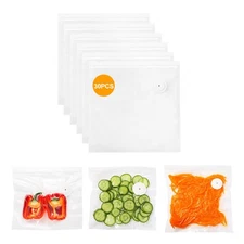 Vacuum Sealer Bags for Food,Vacuum Storage Seal Bag for Food Saver,30 Pcs BPA...