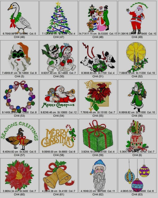 3,800 CHRISTMAS DESIGNS BROTHER EMBROIDERY MACHINE DESIGNS COLLECTION