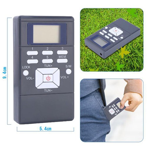 Portable Digital FM AM Radio Mini Pocket Walkman Receiver Stereo w/ Earphone - Picture 10 of 14