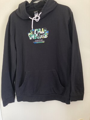 Star Wars Hoodie Sweatshirt Black Episode IV A New Hope Size