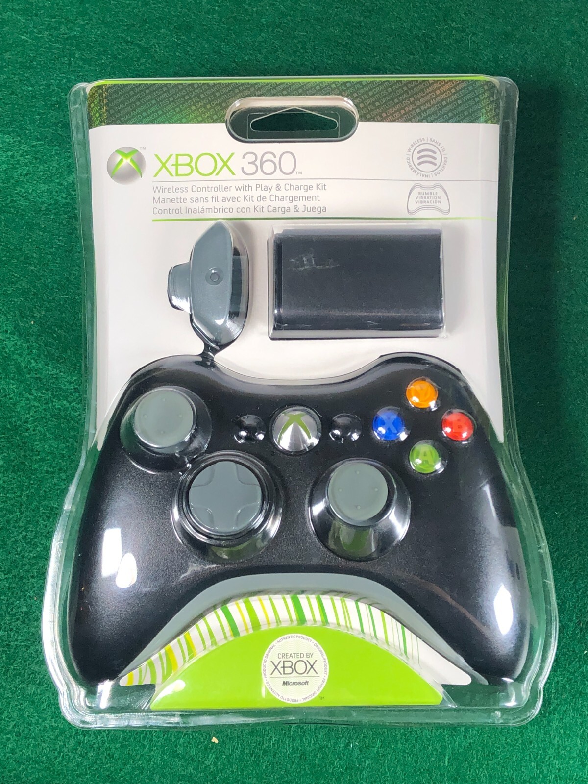 Xbox 360 Play and Charge Kit for Wireless Controller by Microsoft Color  Black 