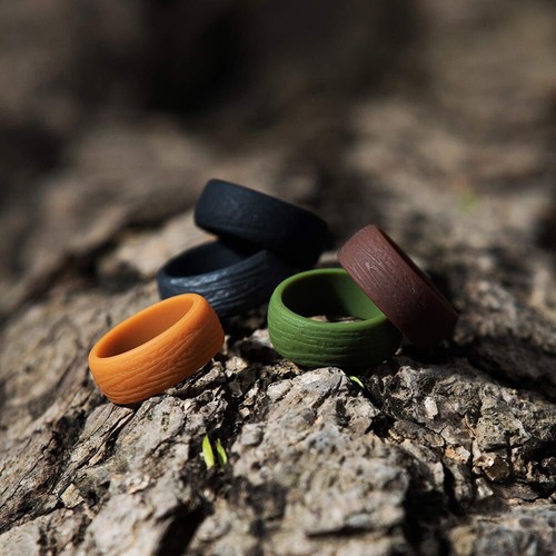 Unisex-Ringe Aus Silikonkautschuk Flexible Ringe Klassische Mehrfarbige < - Bild 9 von 17