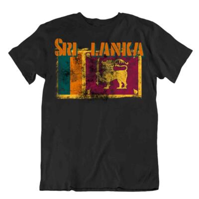 SriLanka T-Shirt Flaggen T-Stück Reise-Andenken Bluse Tee SriLanka flag Tops