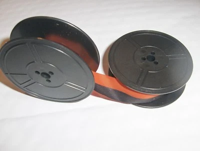 SMITH CORONA GALAXIE II TYPEWRITER RIBBON BLACK RED FABRIC INK RIBBON