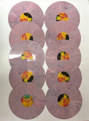 Lot of (10) - 12'' Colored Vinyl Records For Decorating & Crafts w/ Free Shipping