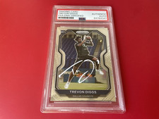 Trevon Diggs Cowboys NFL 2020 Panini Prizm Rookie Card Signed Auto PSA/DNA