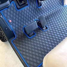 Xtreme Mats EZGO Golf Cart Mat Full Coverage Floor Liner BLUE Fits RXV 2008-2022
