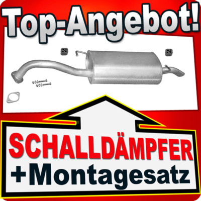 Endschalldämpfer für KIA RIO 1.3 75PS 1.5 98PS 1999-07.2002 Auspuff
