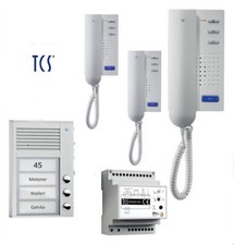 TCS Türsprechanlage Set 3 Wohneinheiten 2-Draht Sprechanlage PPA03-EN/02