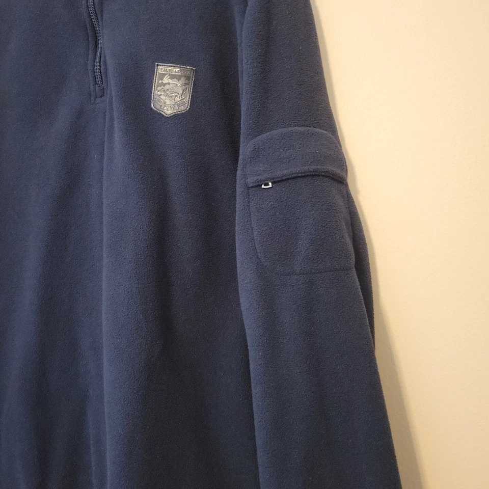 Vintage Polo Sport Ralph Lauren Sweater Mens XXL Blue Quater Zip Long Sleeve - Image 3 of 4