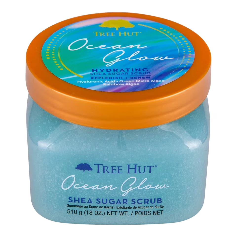 Exfoliante hidratante de azúcar de karité Tree Hut Ocean Glow - Reponer y renovar, 18 onzas Foto 3 de 4