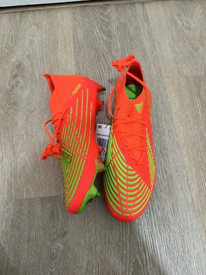 NEW Sz 10.5 Men's Adidas Predator Edge.1 SG Solar Red Soccer Cleats GW1010