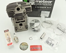 Meteor Nikasil cylinder and piston kit for Stihl MS311 MS391 49mm 3 bolt Italy
