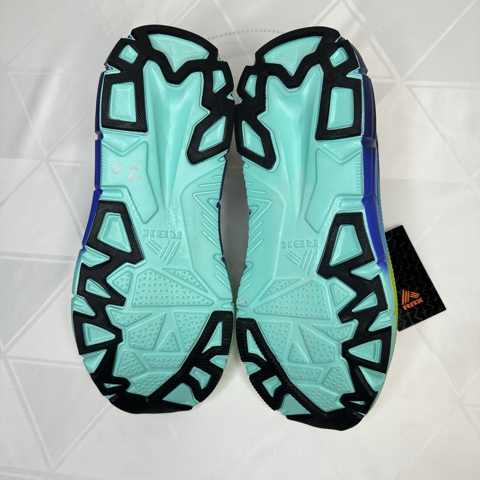 RBX Athletic Men’s Sneakers Running Breathable Mesh Multicolored Shoes Sz 10 New