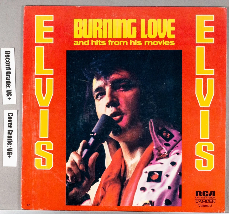ELVIS PRESLEY Burning Love And Hits From His Movies Vol. 2 1972 VG+/VG+ CAS-2595 - Image 2 of 4