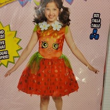Shopkins Strawberry Kiss Girls Halloween Costume Brand NEW FUN Med 7-8 dress