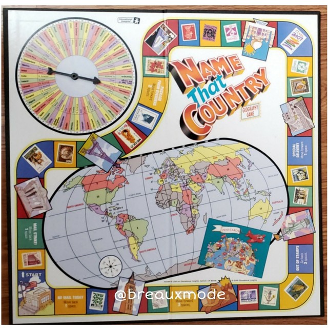 Name That Country Board Game COMPLETE GAME by Educational Insights EUC