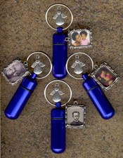 Keepsake Urn Cremation Urn Memorial Urn Key Chain Urn Blue Urn Small Urn N95