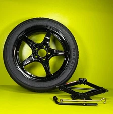 SPARE TIRE 17" ALUMINUM WHEEL AND JACK FITS:2011 2012 2013 2014 2015 CHEVY VOLT