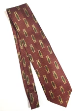 Clotherie Phoenix Men Neck Tie All Silk Pointed Formal Geometric X-Long 59" x 4"