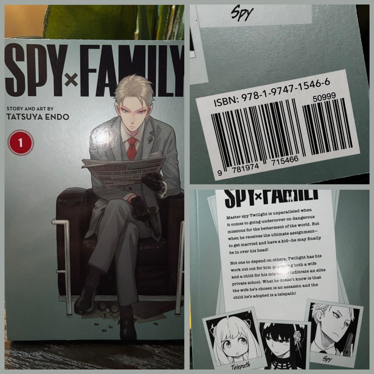 📕Spy x Family Vol. 1 Manga Viz Media Story By Tatsuya Endo [Brand