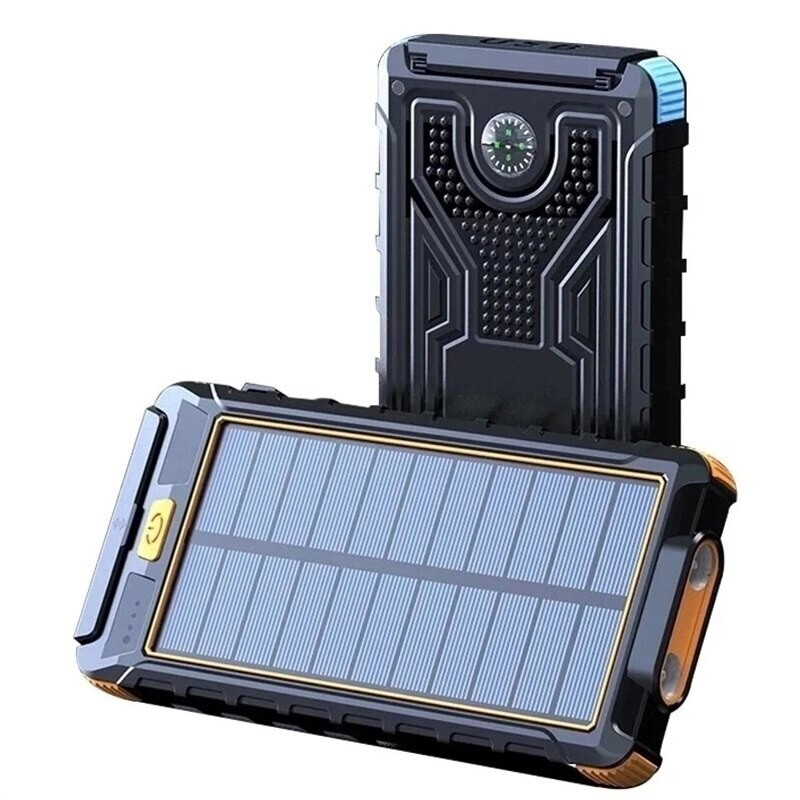 Batterie externe étanche chargeur solaire 80000 mAh USB powerbank smartphone