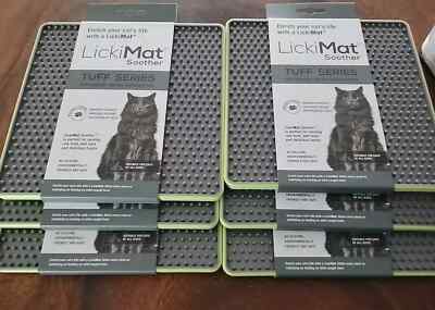 6 PACK LickiMat Tuff Series Soother Cat Anxiety Reducer, Distractor and Boredom
