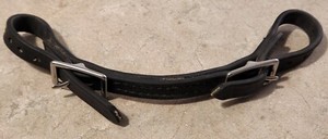 Used Curb Strap For Horses    Weather Resistance   Black 
