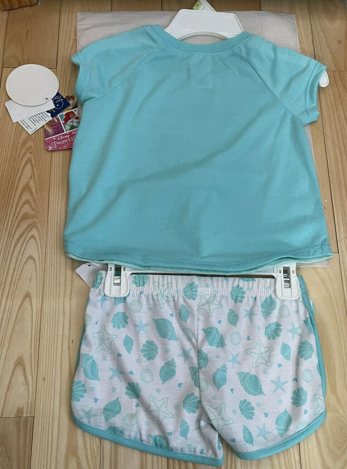 Girls Disney Ariel Pajamas size 4 - Image 3 of 4