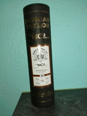 Duncan Taylor Springbank Köcher rund nur Verpackung 