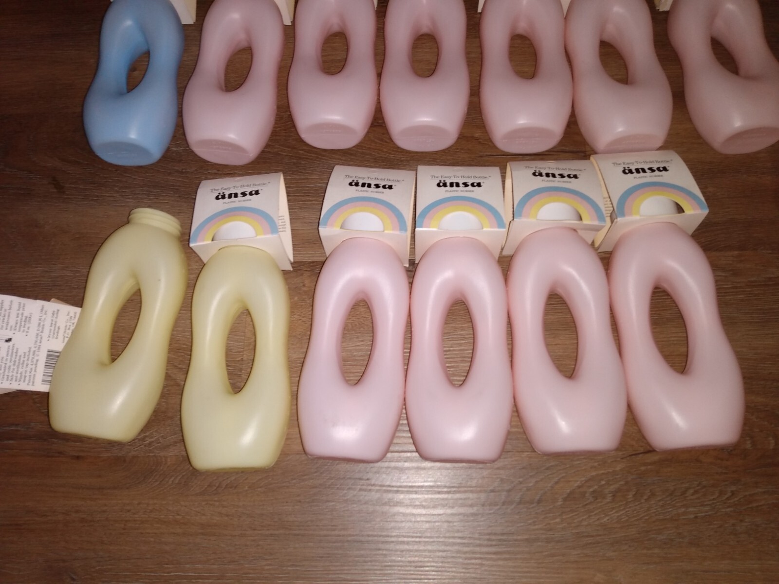 1984 Ansa Easy To Hold Baby Bottles 9oz, Prop/ABDL(Pick color) Pink Or Blue