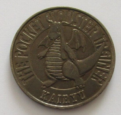 Pokemon Dragonite No.149 Battle Coin Medal Metal Bandai 1997