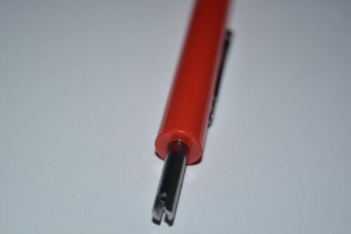 MINI CACCIAVITE PIATTO CON PNEUMATICO VALVOLA HVAC RIMOZIONE NUCLEO TOP E CLIP TASCABILE NUOVO - Foto 2 di 4