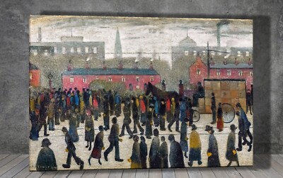 L. S. Lowry The Old Horse Ambulance LEINWAND GEMÄLDE KUNSTDRUCK POSTER 2011