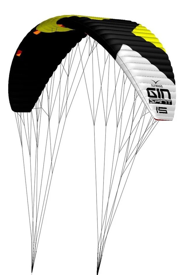 flymaax spirit size six foilkite, paraglider kitefoiling